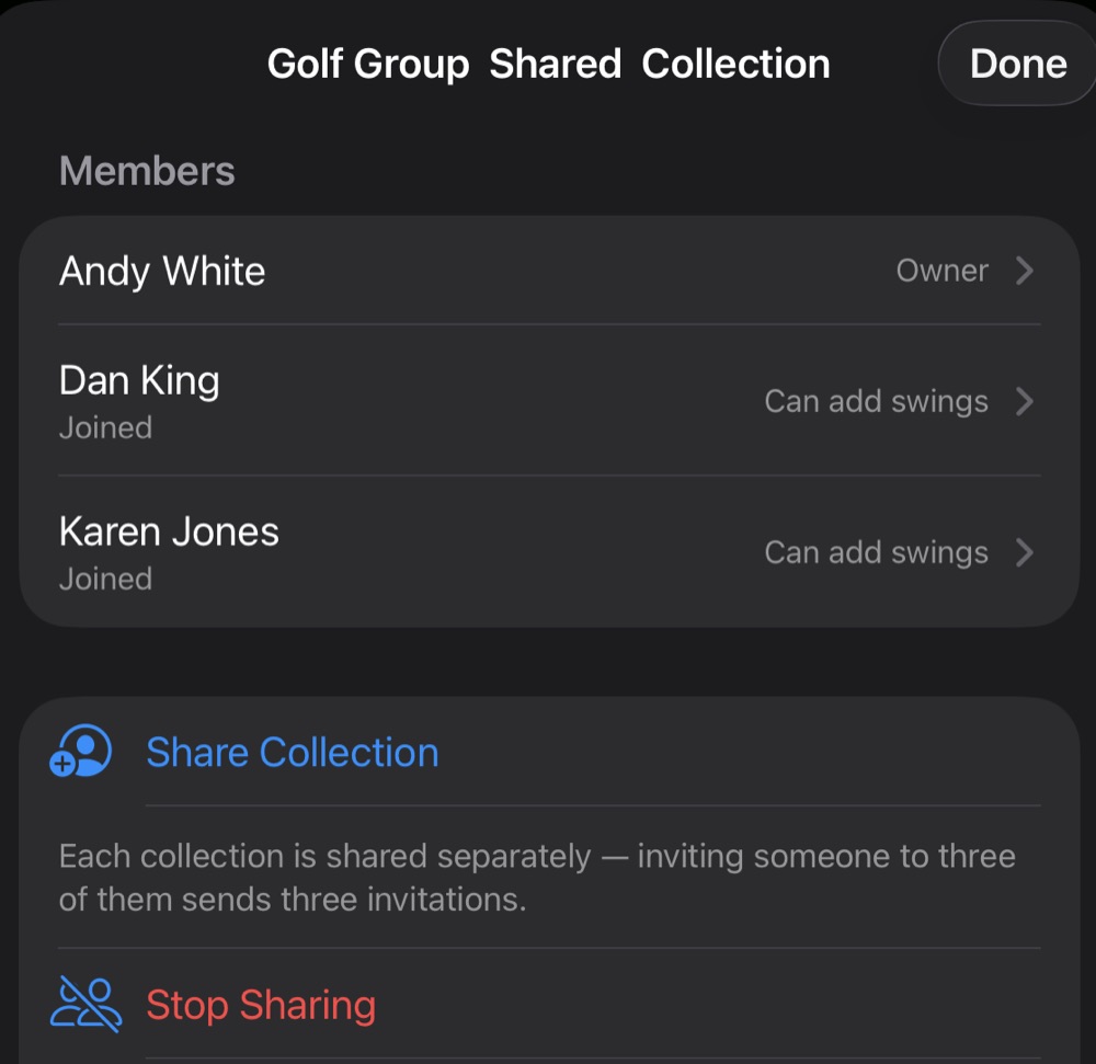 Mac — shared collection members