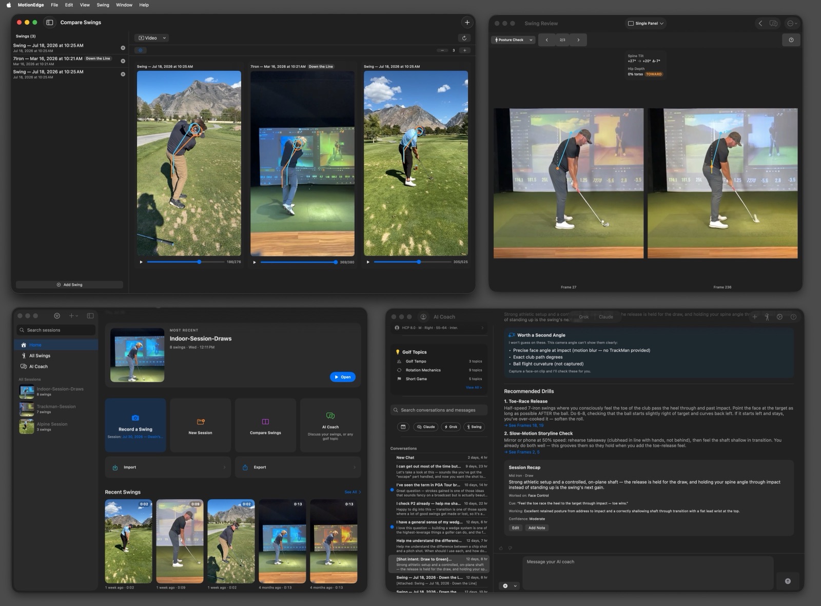 Mac — several MotionEdge windows at once